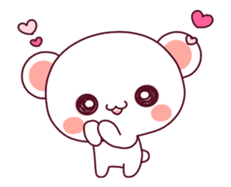 Love is super-fast!! Fluffy Bear pink!2 sticker #12759867