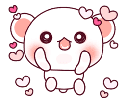 Love is super-fast!! Fluffy Bear pink!2 sticker #12759874