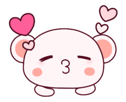 Love is super-fast!! Fluffy Bear pink!2 sticker #12759876