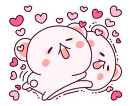 Love is super-fast!! Fluffy Bear pink!2 sticker #12759879