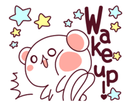 Love is super-fast!! Fluffy Bear pink!2 sticker #12759884