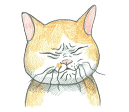 Higuchi Yuko's Boris the cat -part 2- sticker #12760747