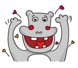 Apple Hippo sticker #12760860