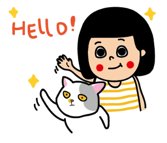 Qgirl and JFcat sticker #12761478