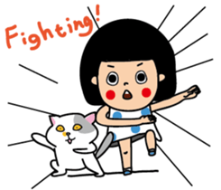 Qgirl and JFcat sticker #12761482