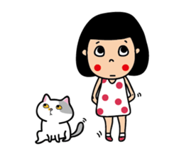 Qgirl and JFcat sticker #12761485