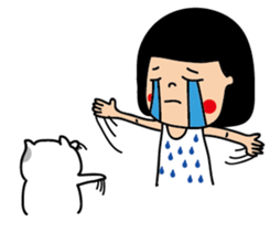 Qgirl and JFcat sticker #12761493