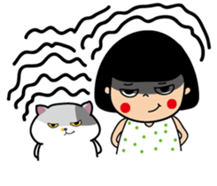 Qgirl and JFcat sticker #12761501