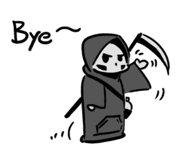 Q Grim reaper sticker #12762444