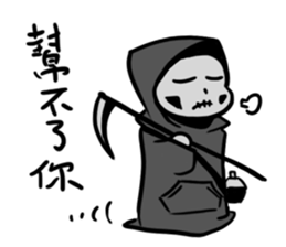 Q Grim reaper sticker #12762454