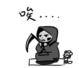 Q Grim reaper sticker #12762455