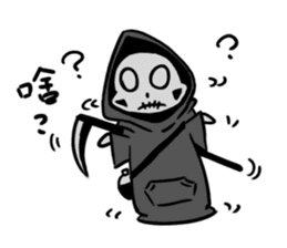 Q Grim reaper sticker #12762458