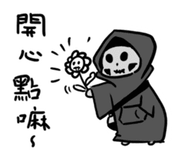 Q Grim reaper sticker #12762459