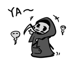 Q Grim reaper sticker #12762463