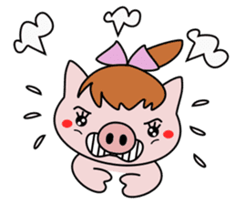 Pig brother Yuckey and Sacchikey sticker #12762574