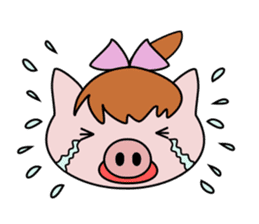 Pig brother Yuckey and Sacchikey sticker #12762576