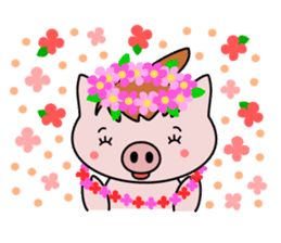 Pig brother Yuckey and Sacchikey sticker #12762580