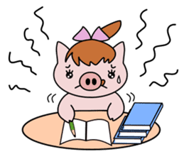 Pig brother Yuckey and Sacchikey sticker #12762588
