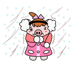 Pig brother Yuckey and Sacchikey sticker #12762594