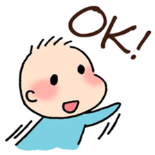 Baby and Dog with childcare sticker sticker #12762886