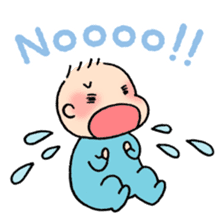 Baby and Dog with childcare sticker sticker #12762887