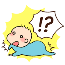 Baby and Dog with childcare sticker sticker #12762895