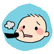 Baby and Dog with childcare sticker sticker #12762896