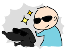 Baby and Dog with childcare sticker sticker #12762901