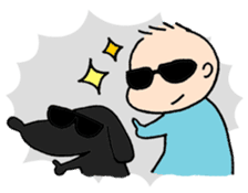 Baby and Dog with childcare sticker sticker #12762901