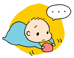 Baby and Dog with childcare sticker sticker #12762914