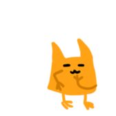 Chickish cat!! sticker #12763092