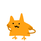 Chickish cat!! sticker #12763093