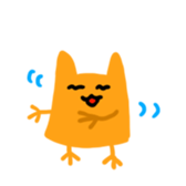 Chickish cat!! sticker #12763095