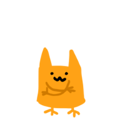 Chickish cat!! sticker #12763103