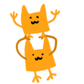 Chickish cat!! sticker #12763108