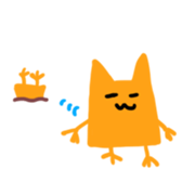 Chickish cat!! sticker #12763111