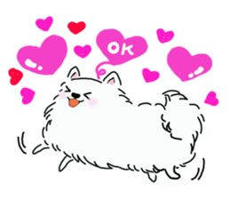 Kolo dog charm plenty Pomeranian sticker #12763398