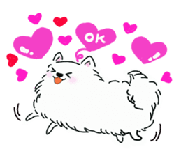 Kolo dog charm plenty Pomeranian sticker #12763398