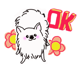Kolo dog charm plenty Pomeranian sticker #12763399