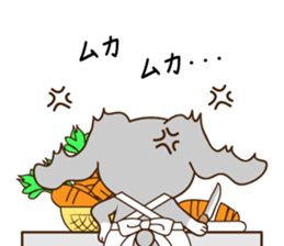 Fennec fox and pig bunny sticker #12763440