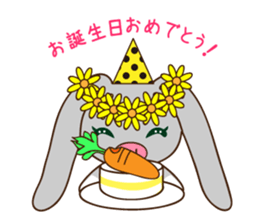 Fennec fox and pig bunny sticker #12763445