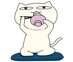 He's Cheerful Cat sticker #12763649