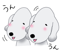 Fluffy Dogs~Korean&Japanese sticker #12765551