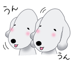 Fluffy Dogs~Korean&Japanese sticker #12765551