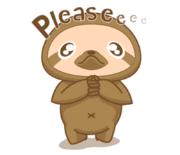 KOEL : Little Sloth boy sticker #12765832