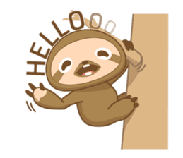 KOEL : Little Sloth boy sticker #12765834