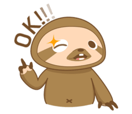 KOEL : Little Sloth boy sticker #12765838