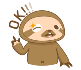 KOEL : Little Sloth boy sticker #12765838