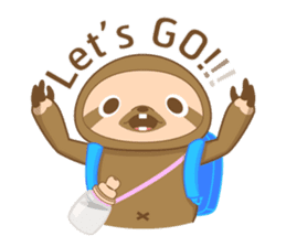 KOEL : Little Sloth boy sticker #12765840