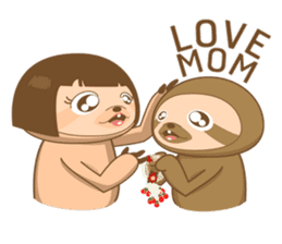 KOEL : Little Sloth boy sticker #12765841